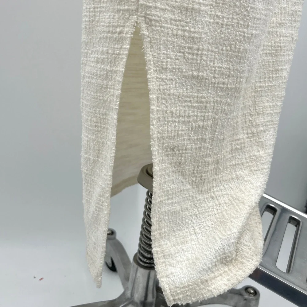 DOLAN Jacqueline Terrycloth Maxi Dress Belted Cream Size‎ S Petite